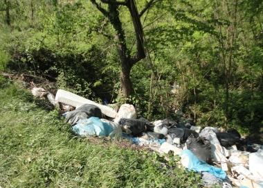 La discarica abusiva segnalata dal consigliere Biscotti