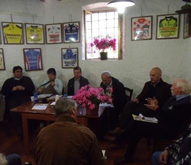 Un momento della presentazione del 37&ordm; Gran premio di Liberazione di Massa, gara ciclistica riservata agli Juniores       