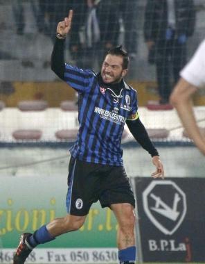 <b>LA GARA DANDATA. </b>Carparelli, autore del gol nerazzurro 