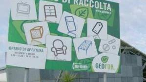 La stazione ecologica in via Pindemonte