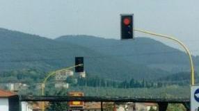 L’incrocio da Bientina verso Cascine di Buti
