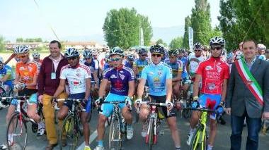 La partenza della corsa da Capannori