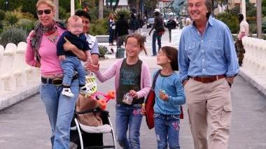 <b>FAMIGLIA.</b> Montezemolo con moglie e figli