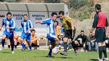 Un match del campionato amatori Uisp
