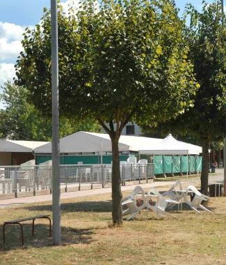 Larea del Parco Verde che ospita le manifestazioni estive  