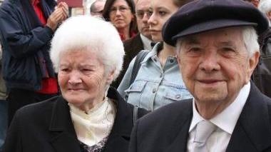 Osmana Benetti Benifei (a sinistra) insieme a Garibaldo Benifei