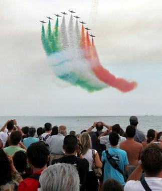<b>SHOW IN CIELO.</b> Con le Frecce Tricolori 