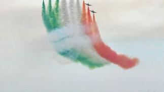 <b>SHOW IN CIELO.</b> Con le Frecce Tricolori