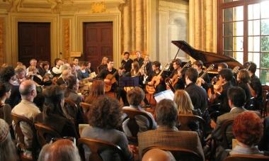 Uno dei concerti che si sono tenuti a Villa Rospigliosi              