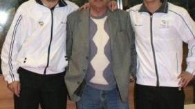 Gli arbitri col presidente Gozzoli
