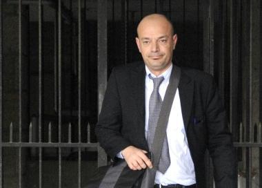 Lavvocato Luca Tafi che difende Matteo Gorelli alluscita dal carcere di Grosseto       