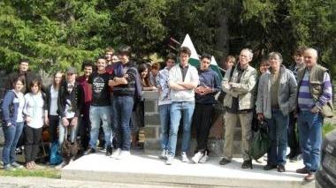 Il gruppo del Comenius accompagnato da alcuni ragazzi e un docente del Calamandrei