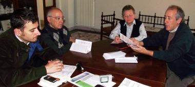 La presentazione delle iniziative. Da sinistra: Cadoni, don Schiavone, suor Monica e Tiso 