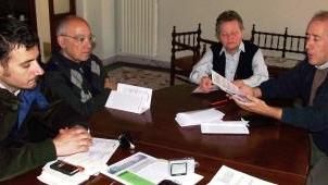 La presentazione delle iniziative. Da sinistra: Cadoni, don Schiavone, suor Monica e Tiso