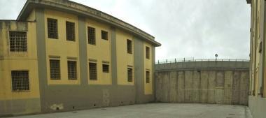 Il cortile del carcere Don Bosco 
