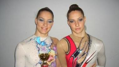 Le sorelle Giulia e Jessica Innocenti che hanno ottenuto i brillanti successi