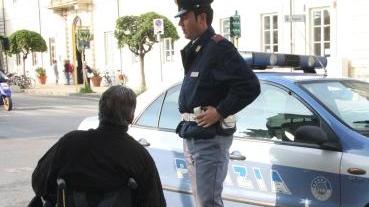 Il rapinatore fermato dalla polizia