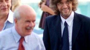 Da destra, il sindaco Francesco Poggi con Gaffino