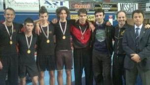 Gli atleti del team Kung Fu Wushu di Cecina