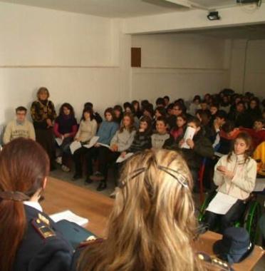 Studenti a una lezione sul bullismo (Vip) 