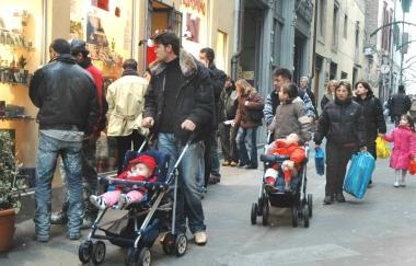Shopping fra i negozi del centro 