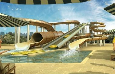 Ecco il progetto del super scivolo previsto allAcqua Village di Cecina 