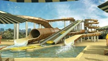 Ecco il progetto del super scivolo previsto all’Acqua Village di Cecina