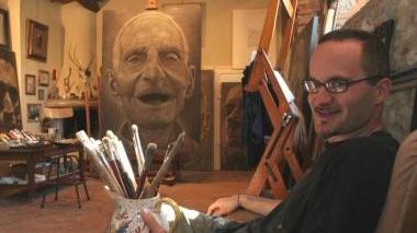 Il pittore pratese Andrea Martinelli