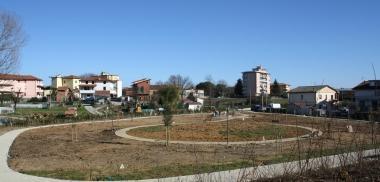 Il nuovo parco durante i lavori 