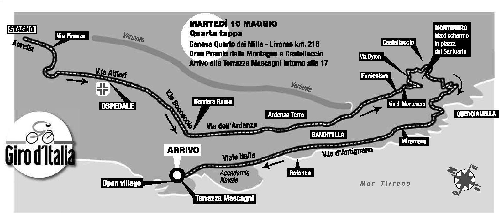 Livorno si veste di rosa per il Giro