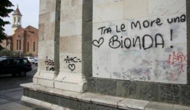 Stupidità e vandalismo, ancora imbrattata la basilica delle Carceri