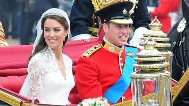 William e Kate durante le nozze