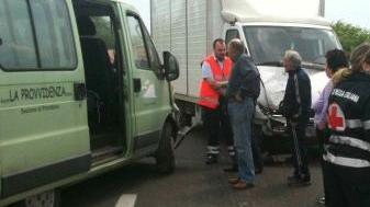 Un’immagine dell’incidente