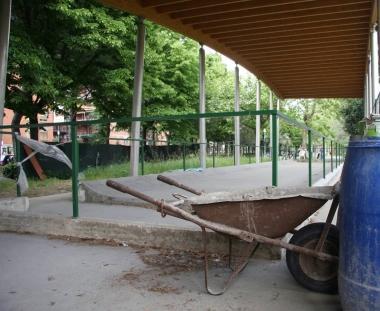 Il nuovo pallaio di viale Galilei attende di essere completato