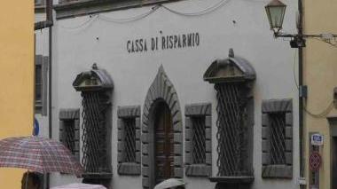 La sede della Cassa di risparmio di San Miniato