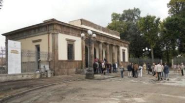 Un sopralluogo al Caffé delle Mura in corso di restauro