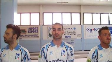 La formazione dell’Avis Montecatini di serie B di bocce