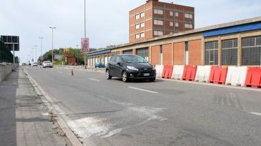Il punto, in viale Unità d’Italia, dove è accaduto l’incidente
