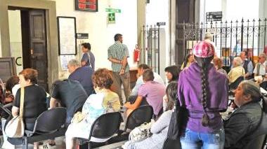 La sala d’attesa del Centro unico prenotazioni dell’Asl 3
