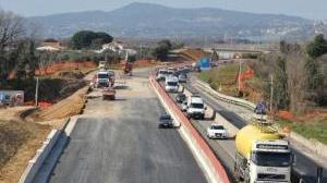 I lavori per l’autostrada a Cecina