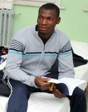 Kwame Dan, arrivato su un barcone con altri 300 