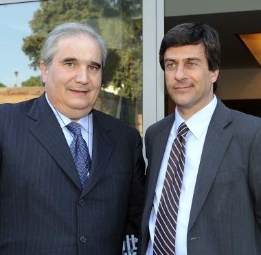 <b>BONIFAZI. </b>Con lex ministro Fioroni        