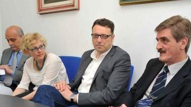 Un momento della conferenza stampa