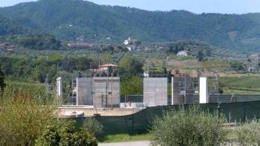 I lavori al cantiere della fontana di Buren, alcuni mesi fa