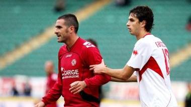 L’interista Ranocchia (a destra) con Lucarelli