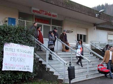 Il punto nascita di Pontremoli pochi giorni prima della chiusura            
