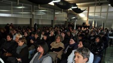 <b>TENSIONE.</b> In fabbrica per lo stop della banca