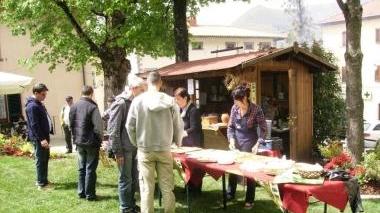 La merendina sul prato in piazza