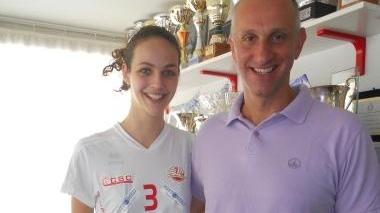 Federica Stufi col diesse Luca Berti della Biancoforno