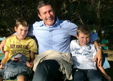 I maschi di casa Ginanni: Tommaso, Maurizio e Simone 